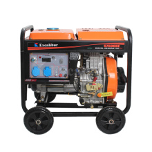 Tipo abierto 5.5kW 5500W Tipo abierto Generadores de motores Diesel Precios 1 Fase/3 fase Arranque de retroceso+arranque eléctrico Sistema de enfriamiento de aire XN